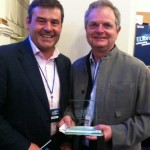 Richard and Charlie (of Firsty Group) with the award.